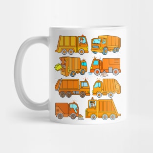 Trash Truck Design Boys Girls Men Women Mug